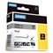 DYMO RHINO TAPE - VINYL 12 mm - Zwart op Grijs