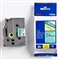 P-TOUCH TZE TAPE - 24 mm - Zwart / Groen