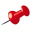 PUSH - PINS - Kleur ROOD - Doos 40