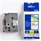 P-TOUCH TZE TAPE - 24 mm - Zwart / Transparant