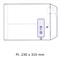 ZAK-ENVELOP WIT - Ft. 230 x 310 mm - VENSTER