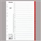 INDEX A-Z KARTON  " Servo " Din A4 - Rood