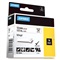 DYMO RHINO TAPE - VINYL 12 mm - Zwart op Wit