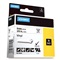 DYMO RHINO TAPE - VINYL 9 mm - Zwart op Wit