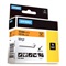 DYMO RHINO TAPE - VINYL 12 mm - Zwart op Oranje