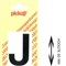 PICKUP LOS - 60 mm - Zwart  " J "